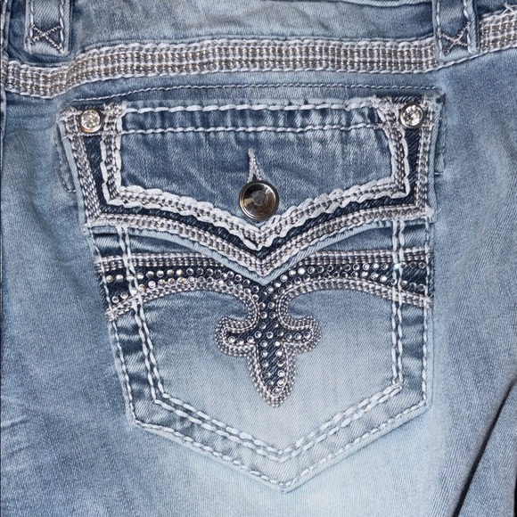 Rock Revival Light Blue Skinny Jeans - Picture 9 of 15
